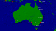 Australien Städte + Grenzen 1920x1080
